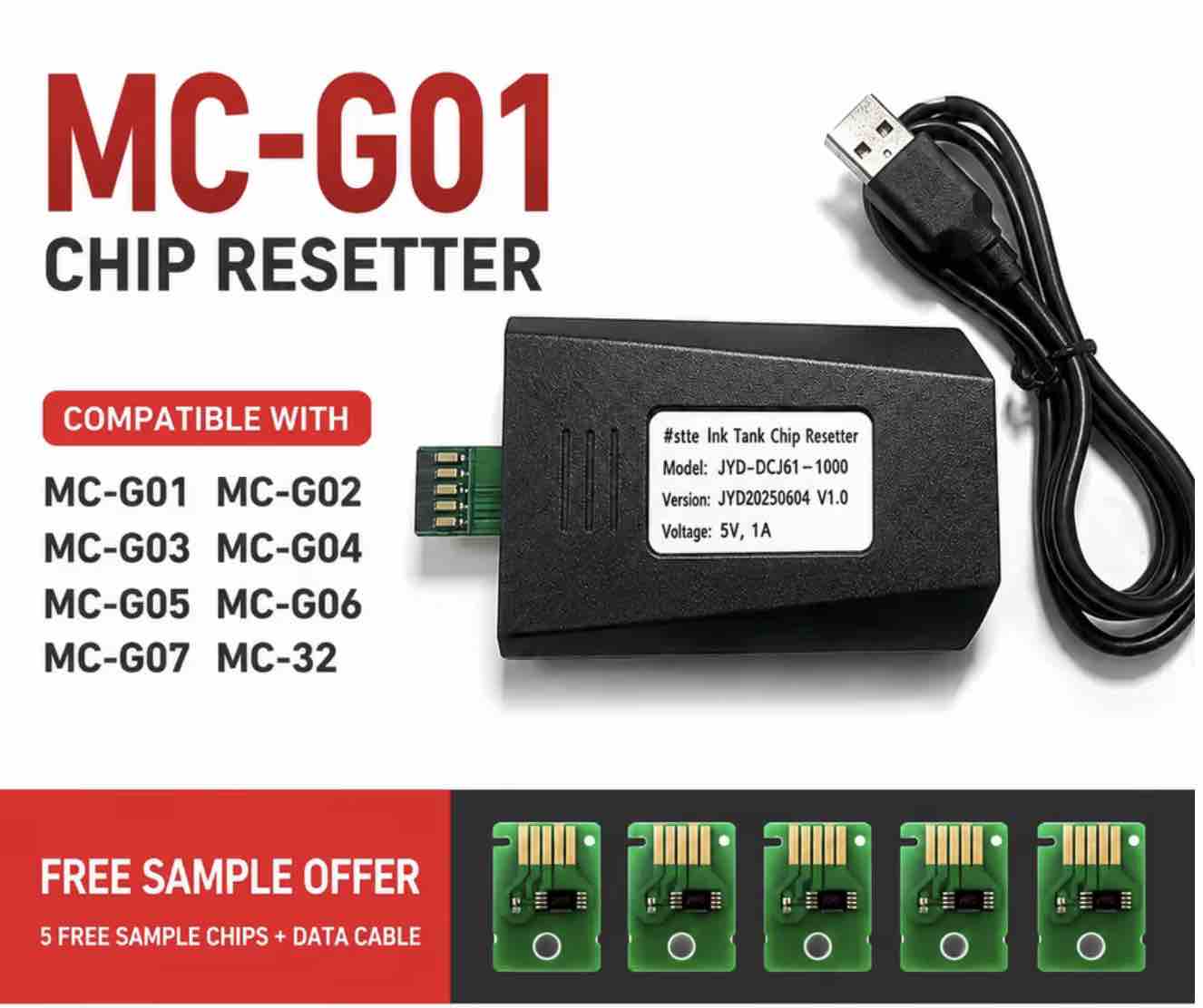 Resetador de Chip da Impressora Canon